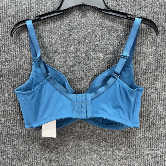 HSIA Lightly Padded Underwire Bra 36DDD Blue Soft Supportive Cups NEW - Picture 4 of 10